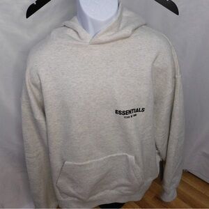 Fear of God Essentials Oatmeal/ Light Heather Hoodie